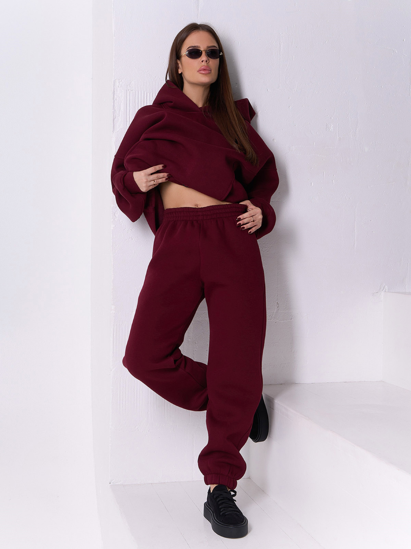 Спортивні штани ISSA Plus модель 14923B_бордовый Спортивні штани ISSA Plus модель 14923B_бордовый Фото