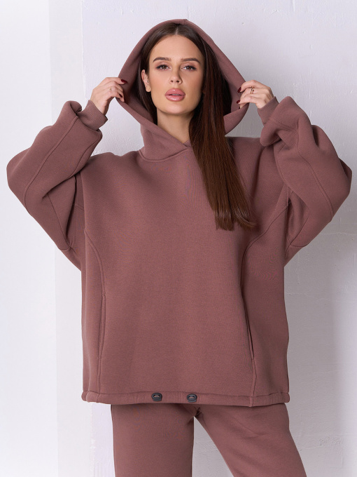 Худи ISSA Plus модель 14923K_коричневый Фото