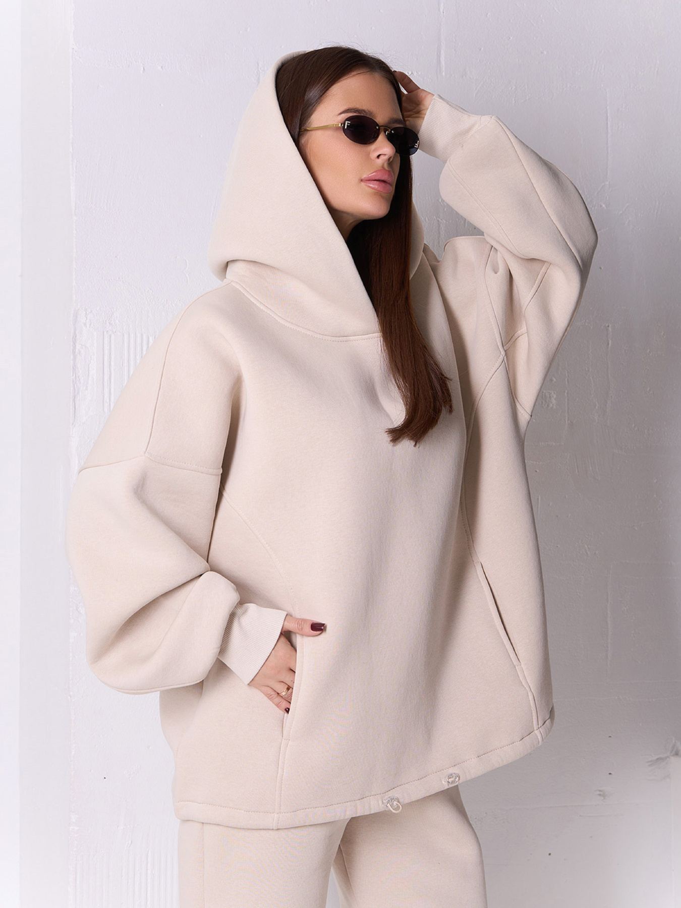 Худи ISSA Plus модель 14923K_светло-бежевый Фото