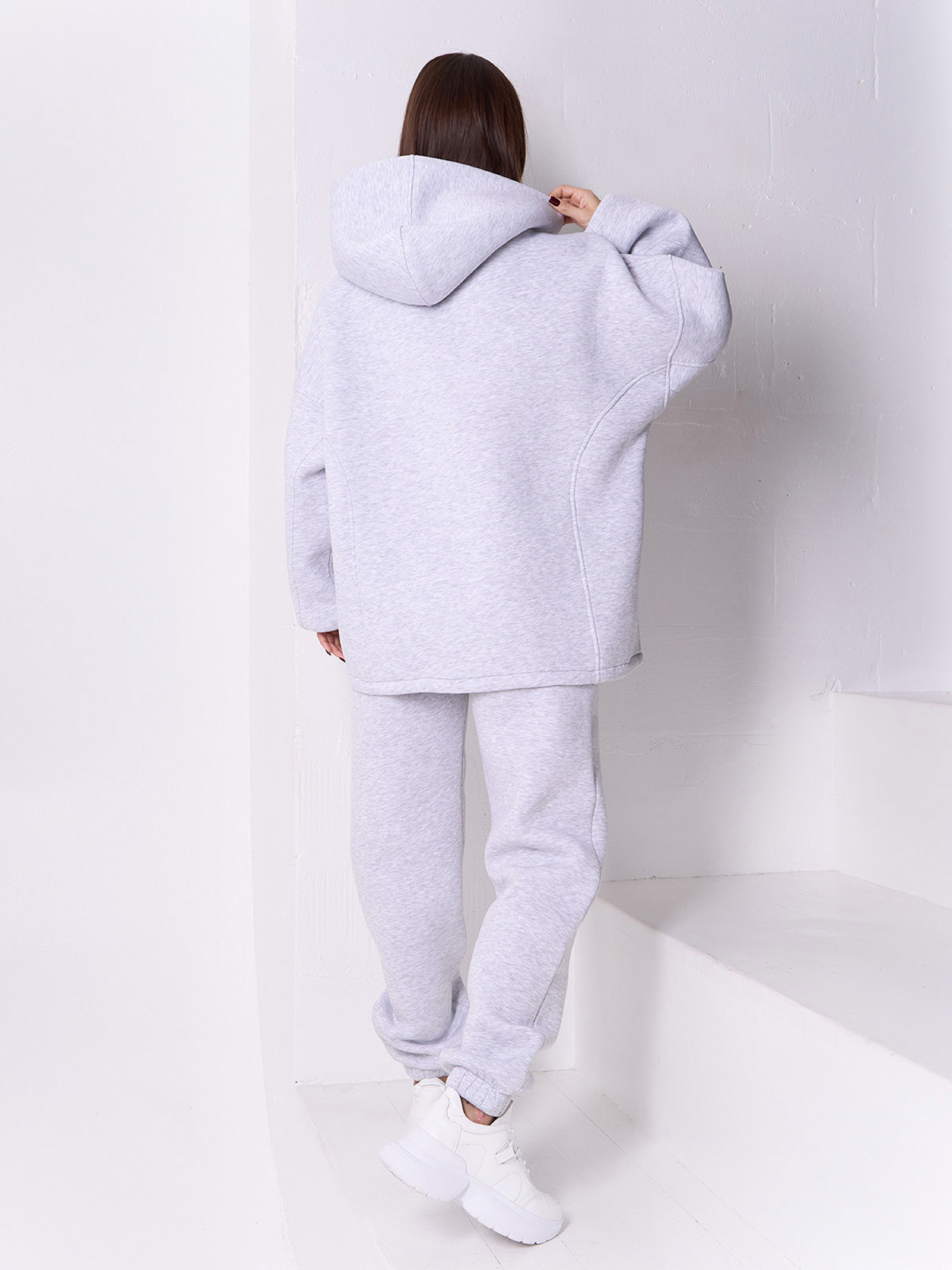 Худи ISSA Plus модель 14923K_светло-серый Фото