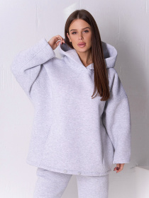 Худі ISSA Plus Модель 14923K_светло-серый Фото