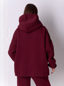 Худи ISSA Plus модель 14923K_бордовый Фото