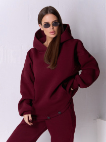 Худи ISSA Plus модель 14923K_бордовый Фото