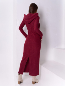 Платье макси ISSA Plus модель 14926_бордовый Фото