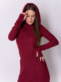 Платье макси ISSA Plus модель 14926_бордовый Фото