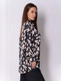 Блуза ISSA Plus модель 14927_мультиколор Фото