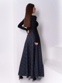 Юбка макси ISSA Plus модель 14928_мультиколор Юбка макси ISSA Plus модель 14928_мультиколор Фото