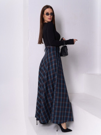 Юбка макси ISSA Plus модель 14929_мультиколор Юбка макси ISSA Plus модель 14929_мультиколор Фото