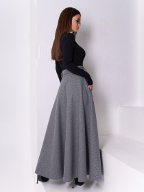 Спідниця максі ISSA Plus модель 14930_серый Фото