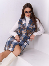 Платье мини ISSA Plus модель 14932_мультиколор Фото