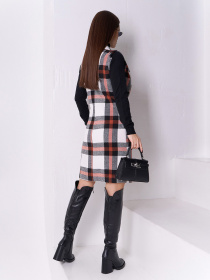 Платье мини ISSA Plus модель 14933_мультиколор Фото