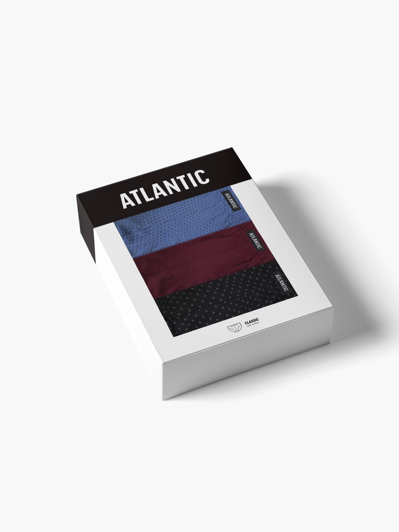 Набір трусів Atlantic модель 3MP-179_NIE_CAB_GRA Набір трусів Atlantic модель 3MP-179_NIE_CAB_GRA Фото