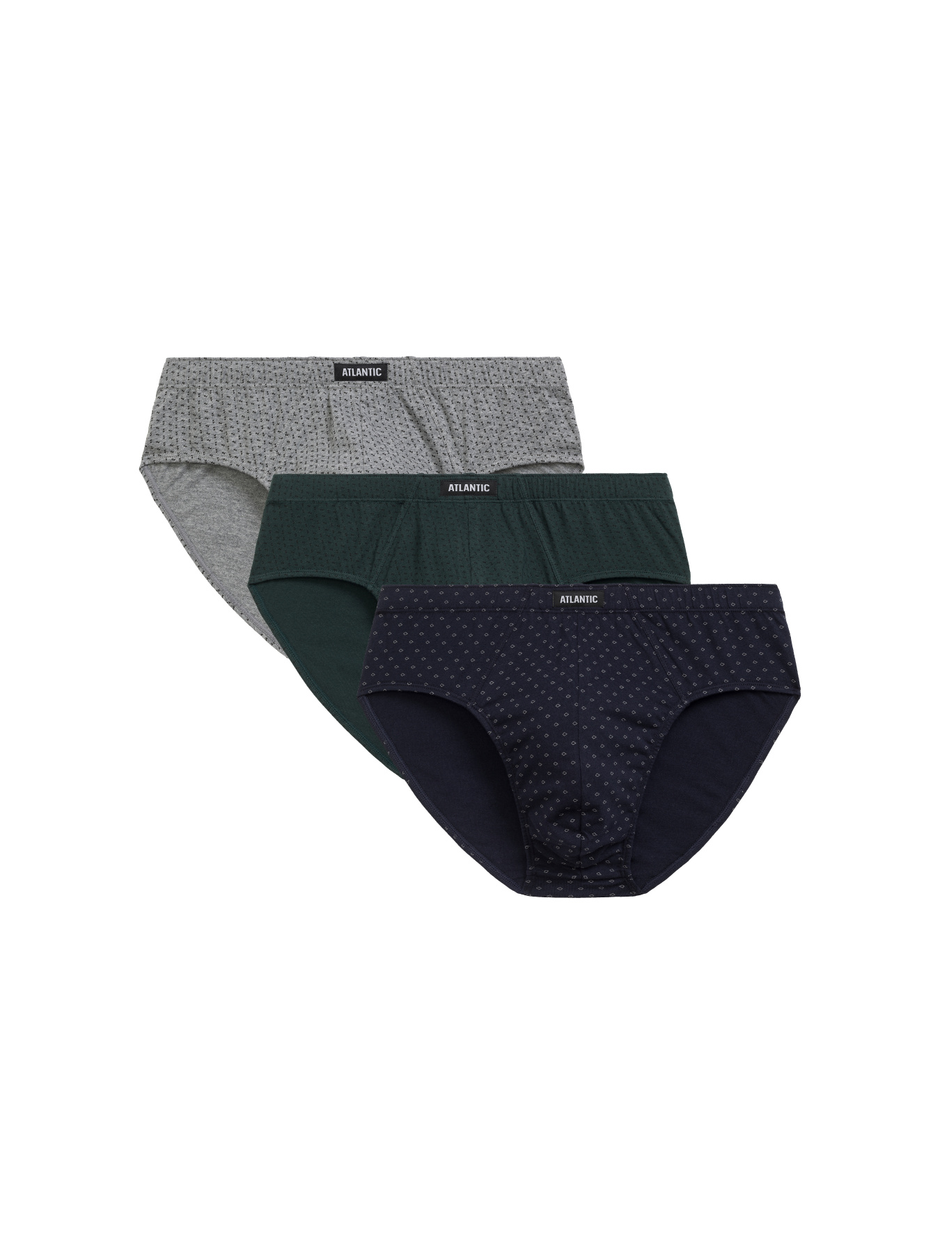 Набір трусів Atlantic модель 3MP-179_SZM_CZA_SZG Набір трусів Atlantic модель 3MP-179_SZM_CZA_SZG Фото