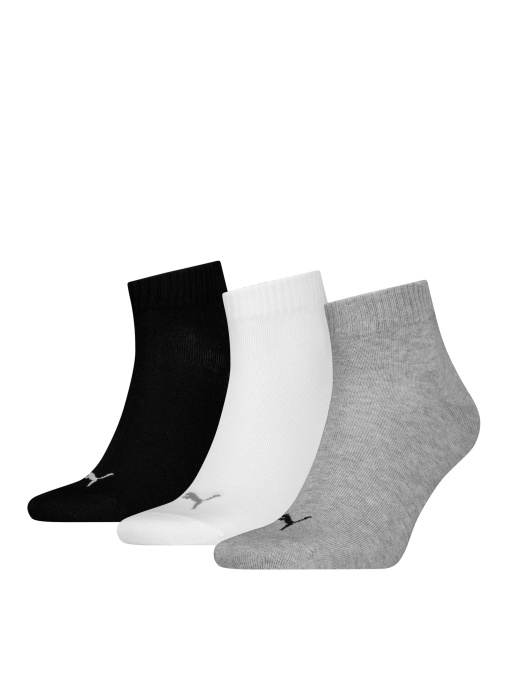 Набор носков PUMA Unisex Quarter Plain 3p модель 938589 Фото