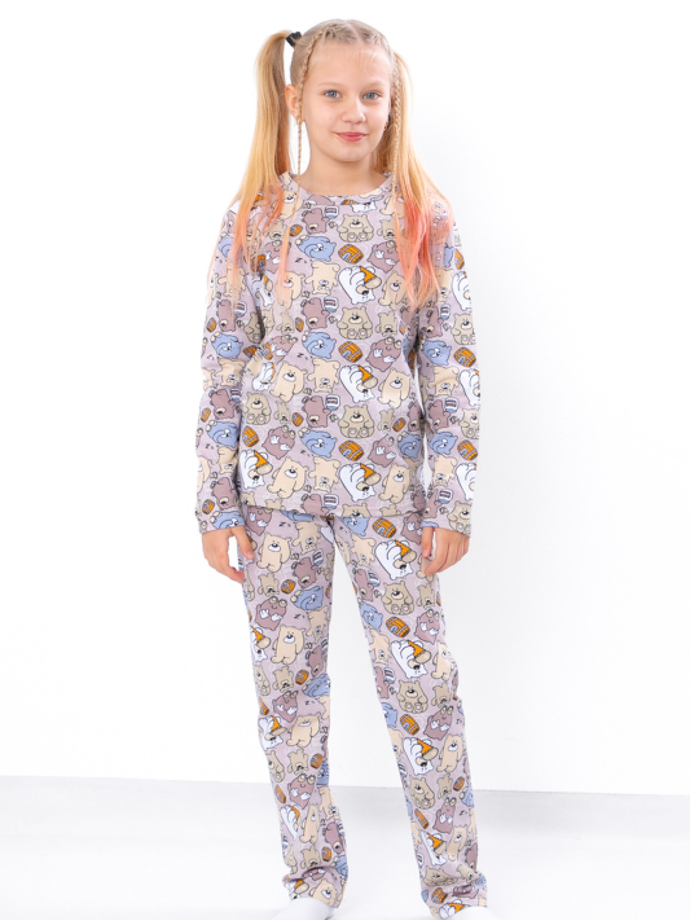 Пижама Носи своє модель 6076-024-2-1-vedmediki-bezhevo-pudrovij Фото