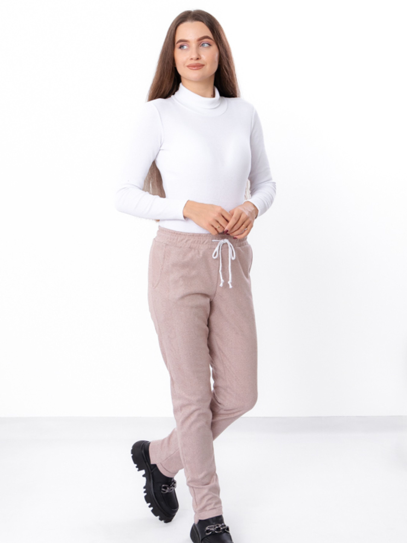 Брюки повседневные Носи своє модель 8180-098-kava Фото