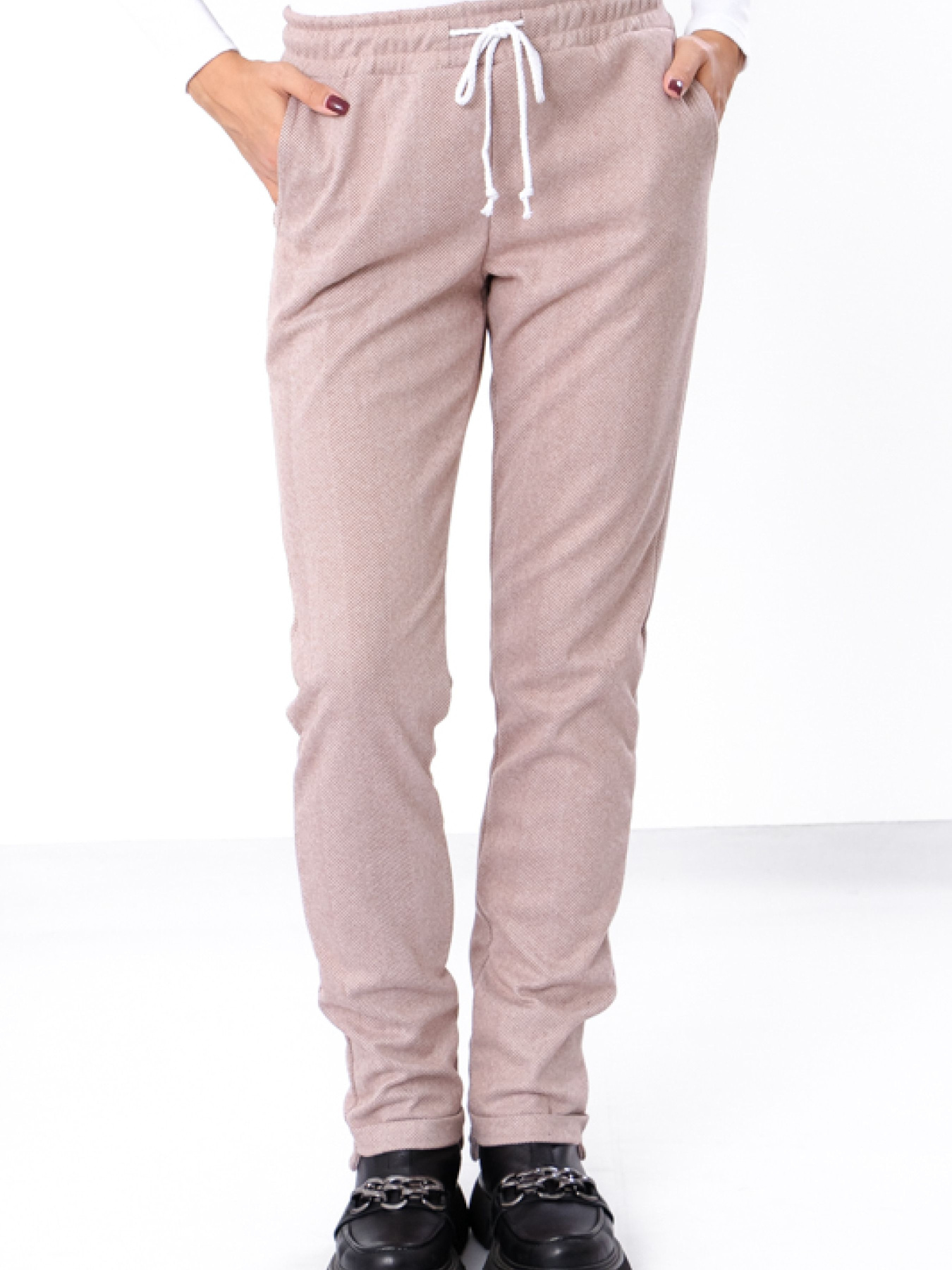 Повсякденні штани Носи своє модель 8180-098-kava Фото