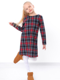 Платье миди Носи своє модель 6004-024-kltinka-chervonij-zelenij Фото