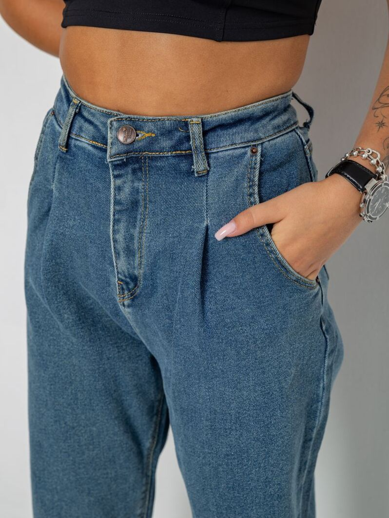 Джинсы мом Ager модель У-1131083::000000084 Фото