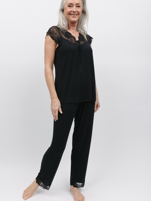 Піжама жіноча Nora Rose  Winnie 1855 Молочний з принтом мушлі модель 1855 Фото