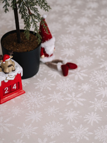 Новорічна скатертина "Сніжинки" Едельвіка модель 247-23-00 Фото