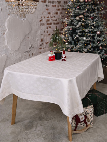 Новорічна скатертина "Сніжинки" Едельвіка модель 247-23-00 Фото