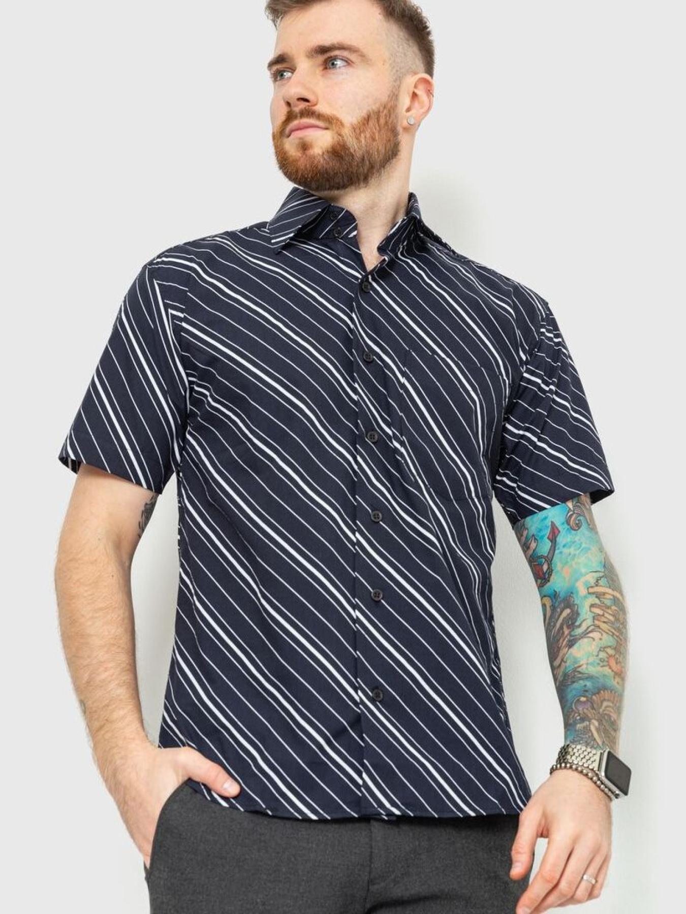 Рубашка повседневная Ager модель У-1122744::000000099 Фото