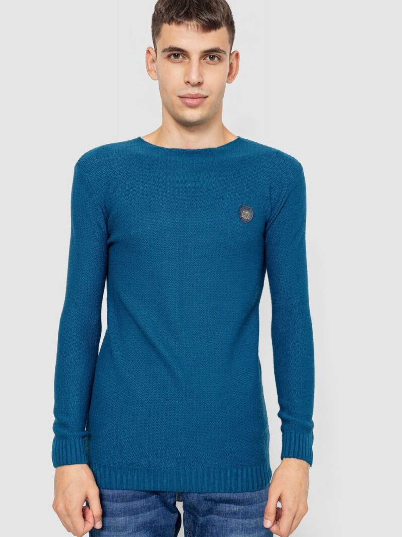 Свитер мужской повседневный 247R3298 модель У-1130595::010001758 Фото