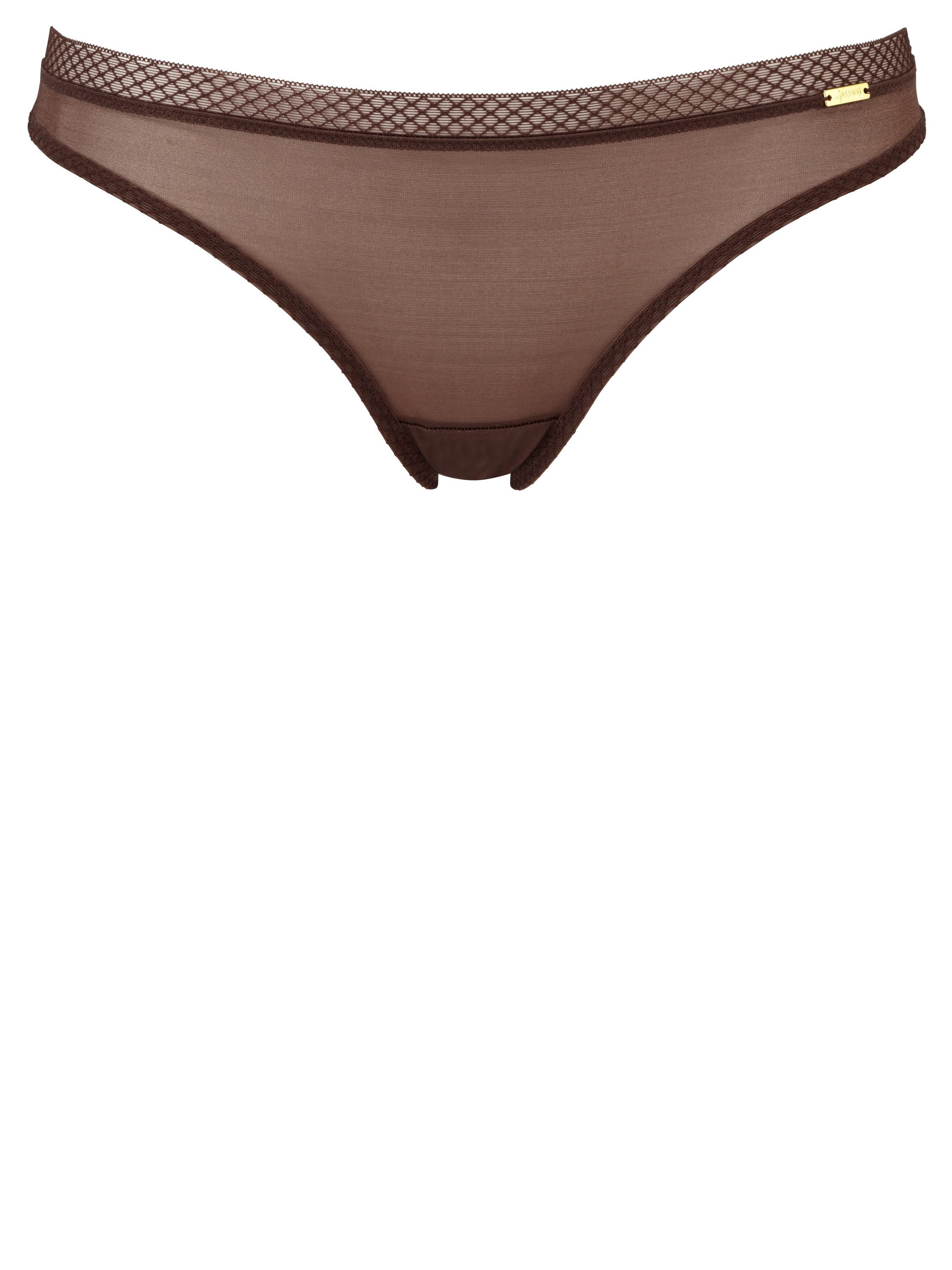 Жіночі Труси GOSSARD Glossies (6273Ric) колір коричневий, матеріал поліамід/еластан