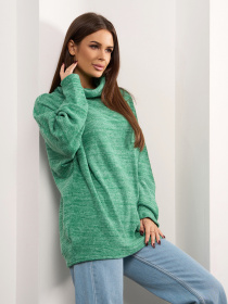 Свитер ISSA Plus модель 14925_зеленый Фото