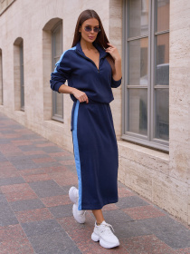 Костюм ISSA Plus модель 14841_темно_синий Фото