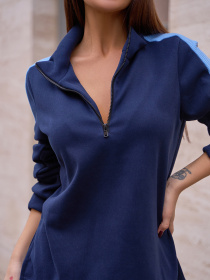 Повседневный костюм ISSA Plus модель 14841_темно_синий Фото