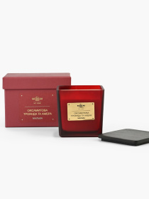 Свеча ароматическая "Мальва" бархатная роза и амбра MBM MY HOME модель FR-12 Фото