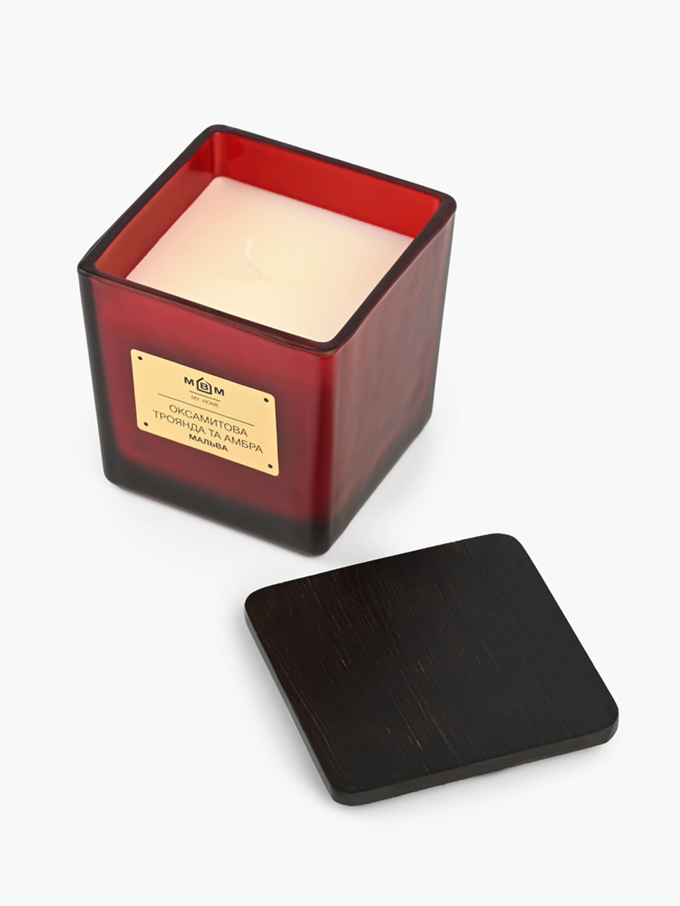 Свічка ароматична "Мальва" оксамитова троянда та амбра MBM HOME модель FR-12 Фото