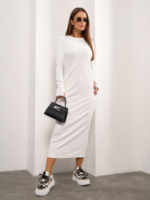 Сукня максі ISSA Plus модель 14924_белый Фото