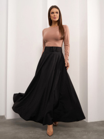 Юбка макси ISSA Plus модель 14935_черный Фото