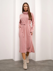 Платье миди ISSA Plus модель 14920_розовый Фото