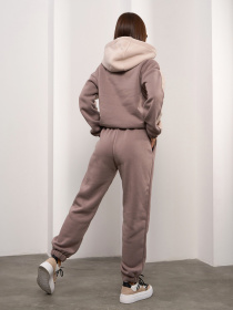 Повсякденний костюм ISSA Plus модель 14921_коричневый Повсякденний костюм ISSA Plus модель 14921_коричневый Фото