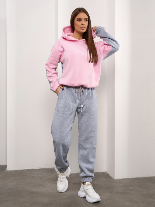 Повседневный костюм ISSA Plus модель 14921_светло_серый Фото