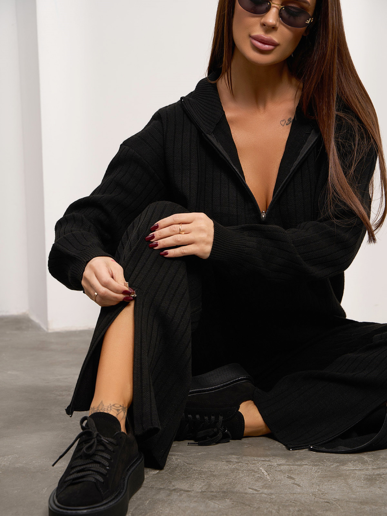 Костюм ISSA Plus модель WN20-689_черный Фото