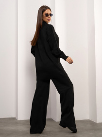 Повсякденний костюм ISSA Plus модель WN20-689_черный Повсякденний костюм ISSA Plus модель WN20-689_черный Фото