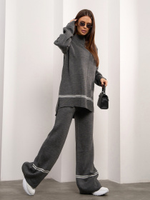 Повсякденний костюм ISSA Plus модель WN20-690_темно_серый Повсякденний костюм ISSA Plus модель WN20-690_темно_серый Фото