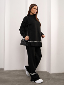 Повседневный костюм ISSA Plus модель WN20-690_черный Фото