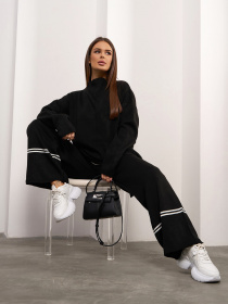 Повседневный костюм ISSA Plus модель WN20-690_черный Фото