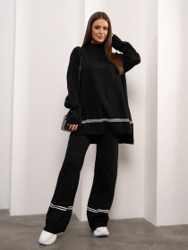 Повседневный костюм ISSA Plus модель WN20-690_черный Фото