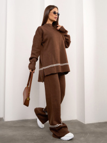 Костюм ISSA Plus модель WN20-690_коричневый Фото