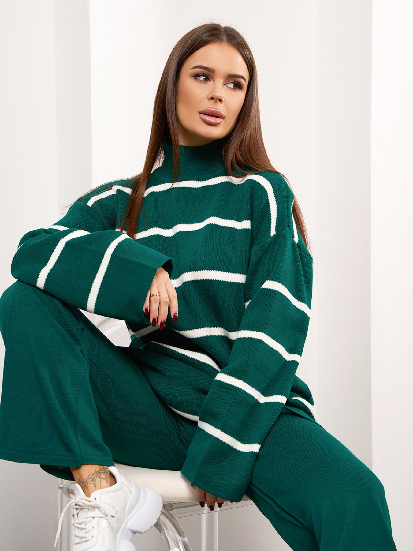 Костюм ISSA Plus модель WN20-691_зеленый Фото