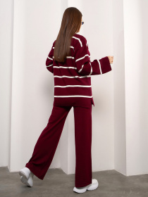 Костюм ISSA Plus модель WN20-691_бордовый Фото