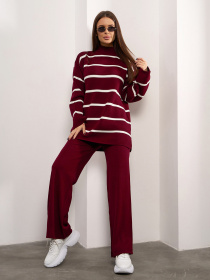 Костюм ISSA Plus модель WN20-691_бордовый Фото