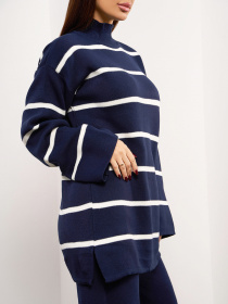 Повсякденний костюм ISSA Plus модель WN20-691_темно_синий Фото